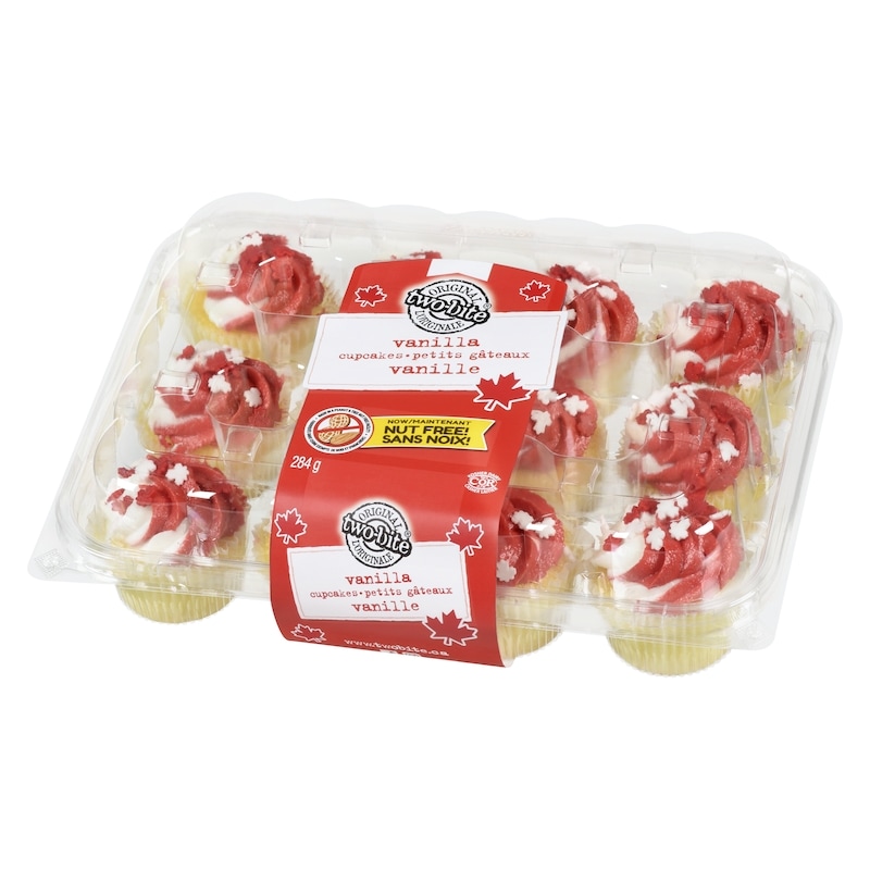 Canada Day Mini Cupcakes Vanilla, 12 Pack