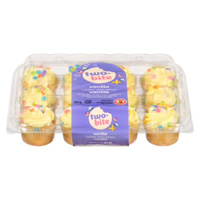 two-bite Vanilla Cupcakes 284 g, $1.76/100g