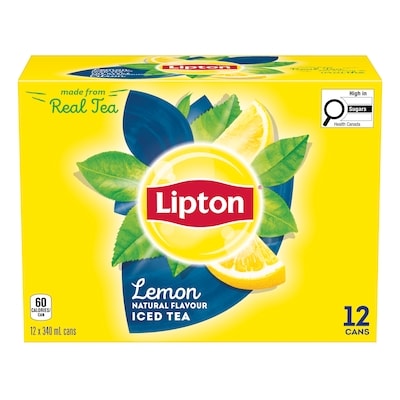 Lipton Brisk Lemon Iced Tea 12x340.0 ml, $0.21/100ml