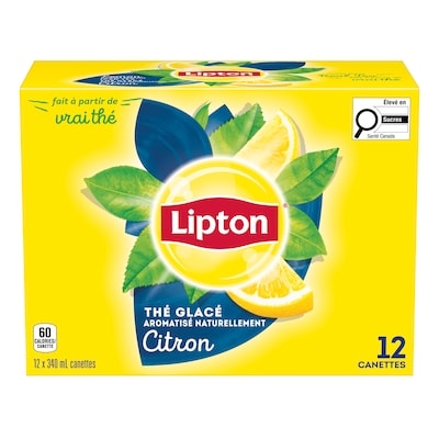 Lipton Thé glacé au citron 12x340.0 ml, 0,21 $/100ml