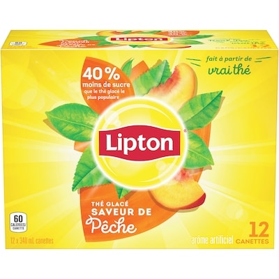 Lipton Thé glacé à la pêche 12x340.0 ml, 0,23 $/100ml