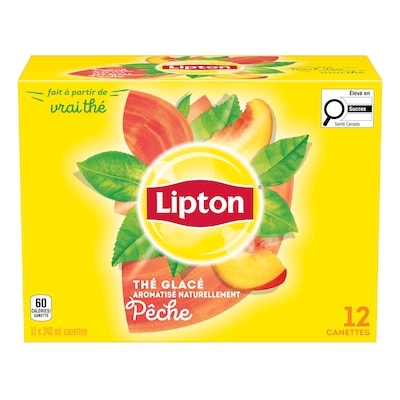 Lipton Thé glacé à la pêche 12x340.0 ml, 0,21 $/100ml
