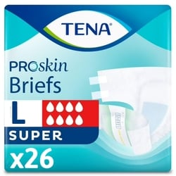 ProSkin Unisex Incontinence Super Briefs, Large, 26 Count