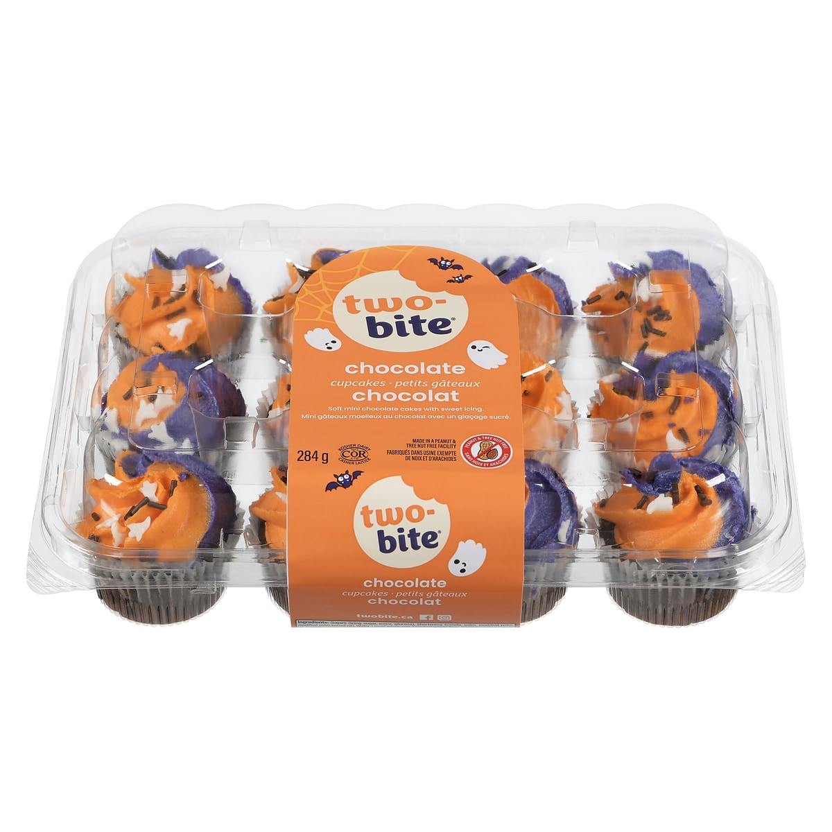 two-bite Two-Bite®  Halloween Chocolate Cupcakes, 12 Pack 284 g, $2.11/100g