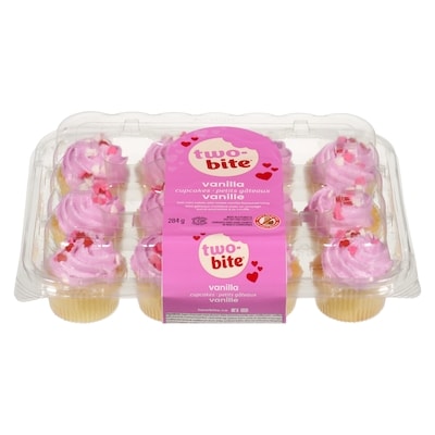 two-bite Vanilla Cupcakes - Valentines 284 g, $2.11/100g