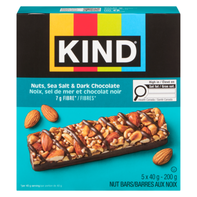 Kind Nuts, Sea Salt & Dark Chocolate Bar 200 g, $4.00/100g