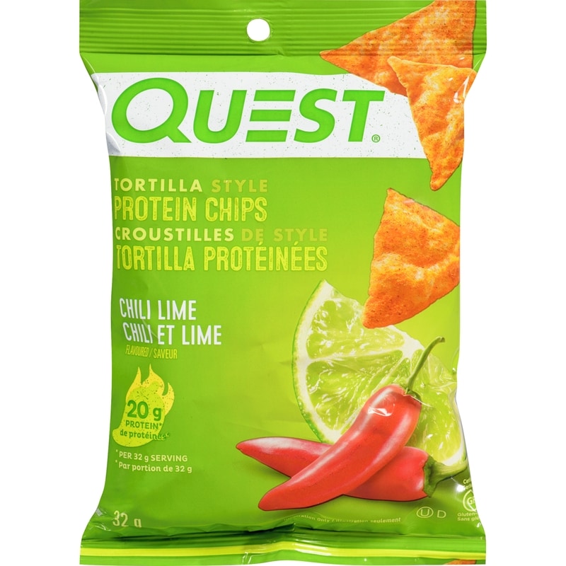 Chili Lime Flavoured Tortilla Style Protein Chips