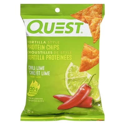 Quest Chili Et Lime Saveur Croustilles De Style Tortilla Protéinées  32 g, 15,59 $/100g