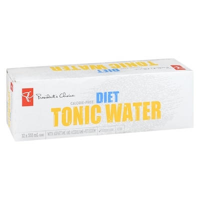 President's Choice Diet Tonic Water - 12x355.0 ml | Zehrs