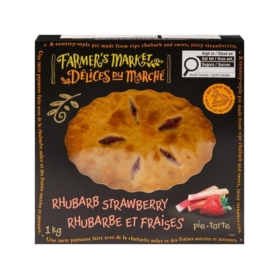 Farmer's Market Rhubarb Strawberry Pie 1 kg, $0.90/100g