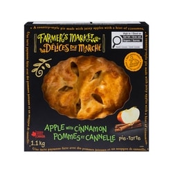 Délices du Marché Tarte pommes et cannelle 1 kg, 0,85 $/100g