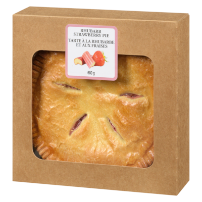 Strawberry Rhubarb Pie, 8 Inch
