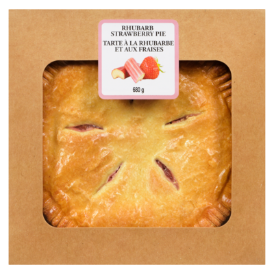 Strawberry Rhubarb Pie, 8 Inch