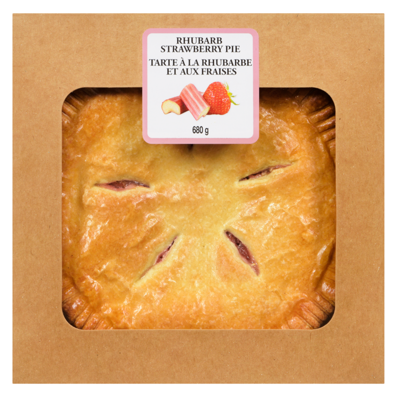 Strawberry Rhubarb Pie, 8 Inch