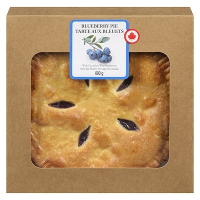 null Tarte Bleuets 8Po 680 g, 1,25 $/100g