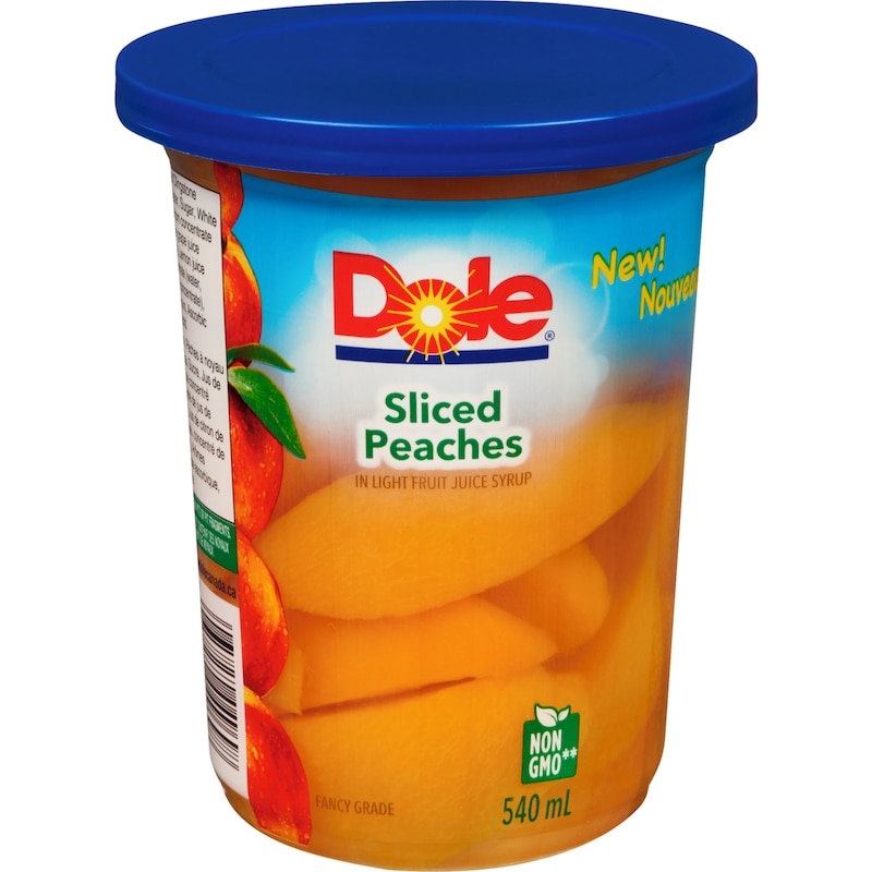 In Light Fruit Juice Syrup Sliced Peaches
