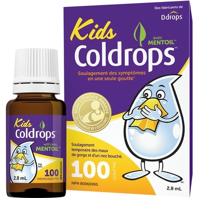 Coldrops Soulagement des symptômes de rhume pour enfants avec une seule goutte 2.8 ml, 356,79 $/100ml