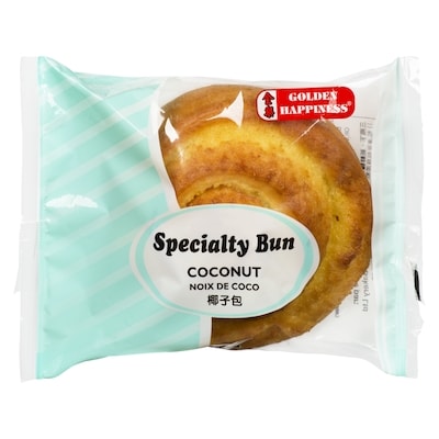 Golden Happiness Specialty Bun  Noix De Coco 100 g, 1,50 $/100g