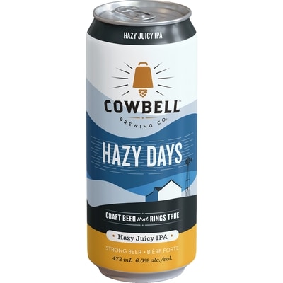 COWBELL Hazy Days Ipa (ID required at pick-up) 473 ml, $0.90/100ml