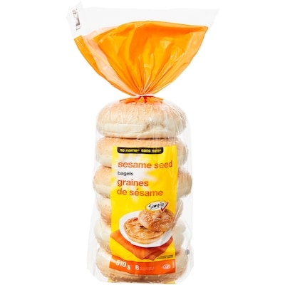 No Name Sesame Seed Bagels 510 g, $0.49/100g