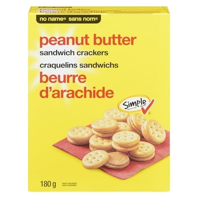 No Name Peanut Butter Sandwich Crackers 180 g, $2.11/100g