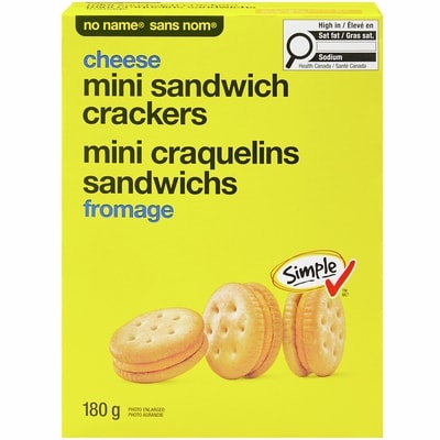 No Name Cheese Sandwich Crackers 180 g, $2.22/100g
