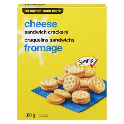No Name Cheese Sandwich Crackers 180 g, $2.11/100g