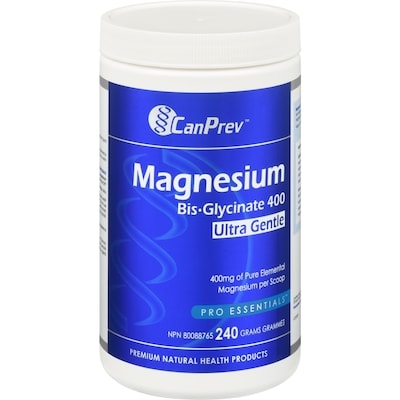 CanPrev Magnesium Bis-Glycinate 400 Ultra Gentle 240 g, $20.83/100g