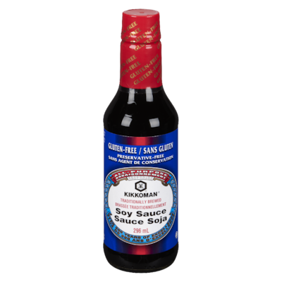 Kikkoman Sauce soya sans gluten 296 ml, 2,70 $/100ml