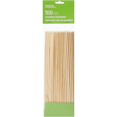 Everyday Essentials 10" Bamboo Skewers 100 count 1 ea, $1.50/1ea