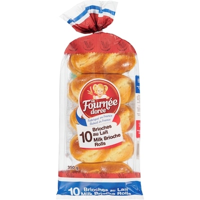 LA FOURNEE DOREE Milk Brioche Rolls 350 g, $1.85/100g