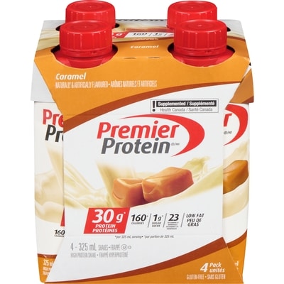 Premier Protein Caramel High Protein Shake 4x325.0 ml, $1.23/100ml