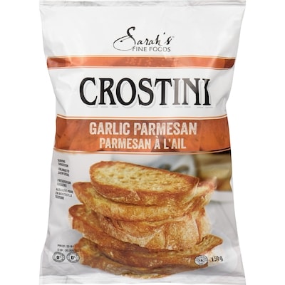 Sarah's Fine Foods Crostini Garlic Parmesan 150 g, $2.67/100g
