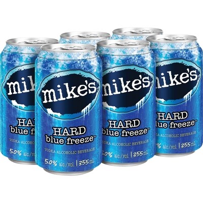 Mike’s Mike's Hard Blue Freeze  (Pièce d’identité requise au moment du ramassage) 6x355.0 ml, 0,99 $/100ml