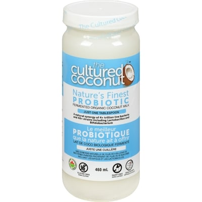 The Cultured Coconut Lait de noix de coco biologique fermenté The Cultured Coconut 460 ml, 7,39 $/100ml