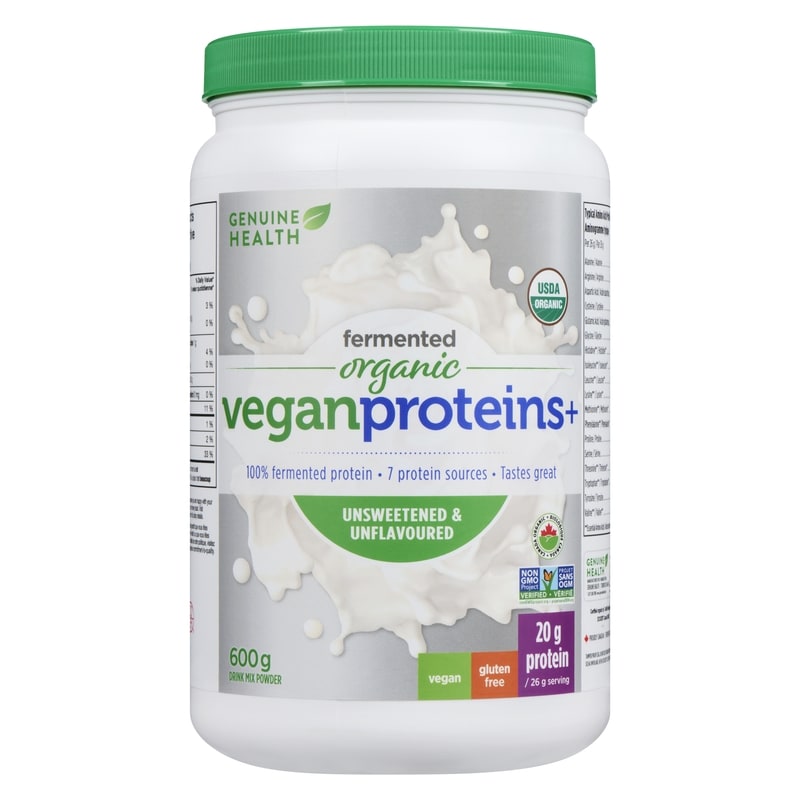 Fermented Organic Vegan Proteins+ Powder Unsweetened & Unflavoured