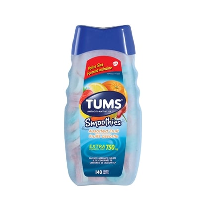 Tums Smoothies Assorted Fruit Antacid Extra Strength 140 ea, $0.09/1ea