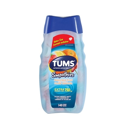 Tums TUMS SMOOTHIES EXTRA FRUIT 140 ea, 0,09 $/1ch