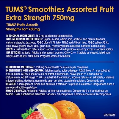 Smoothies (Comprimés) (Extra-Fort, Fruits Assortis)