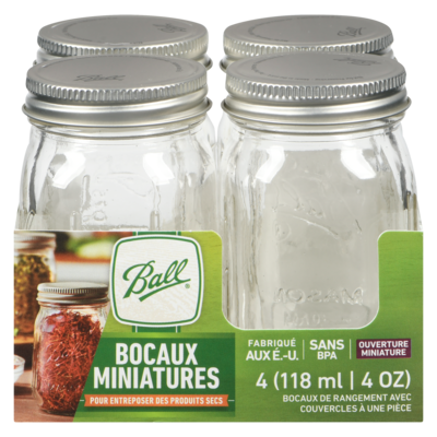 Ball Bocaux Miniatures 4 ea, 3,25 $/1ch