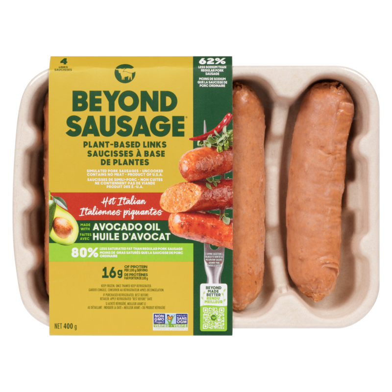 Beyond Meat Plant-Based Dinner Sausage - Hot, 4ct - 400 g | Zehrs