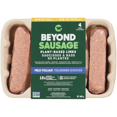 Beyond Meat Plant-Based Dinner Sausage - Mild, 4ct 400 g, $2.75/100g
