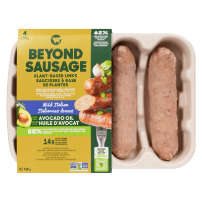 Beyond Meat Plant-Based Dinner Sausage - Mild, 4ct 400 g, $2.50/100g