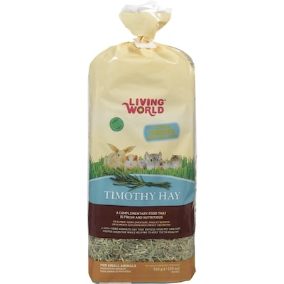 Living World Small Animal Timothy Hay 560 g, $1.96/100g