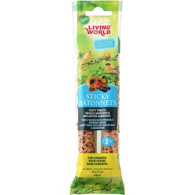Living World Bâtonnets Saveur De Fruits Pour Serins 60 g, 6,67 $/100g