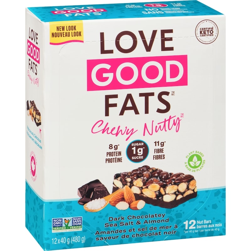 Chewy-Nutty Almond Sea Salt Dark Chocolate (Case)