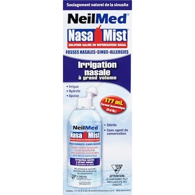 NeilMed Saline Nasal Spray Full Stream Nasal Irrigation 177 ml, $7.06/100ml