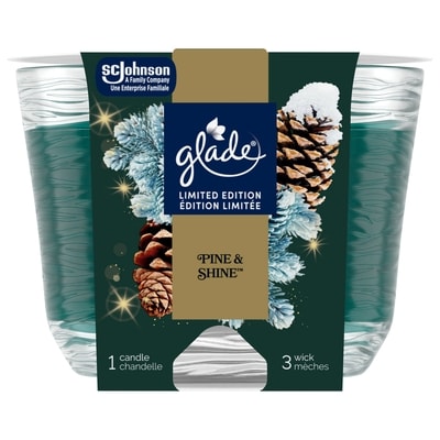 Glade 3-Wick Scented Candle Air Freshener, Pine & Shine™ 1 ea, $12.99/1ea