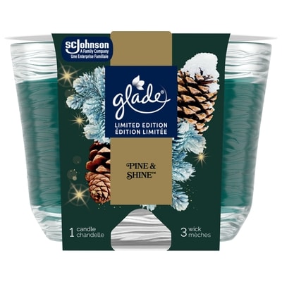 Glade Chandelle parfumée chandelle à trois mèches, Pine & Shine™ 1 ea, 12,00 $/1ch