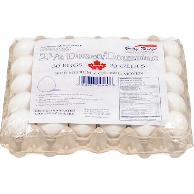 Gray Ridge Œufs moyens 30 ea, 0,32 $/1ch